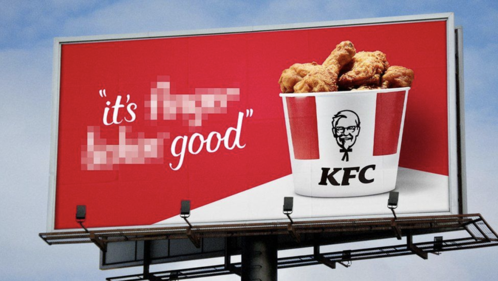 kfc finger licking campaign