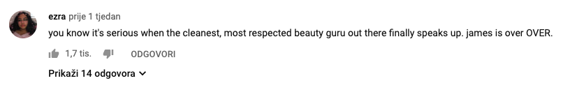 youtube comment screenshot tati westbrook