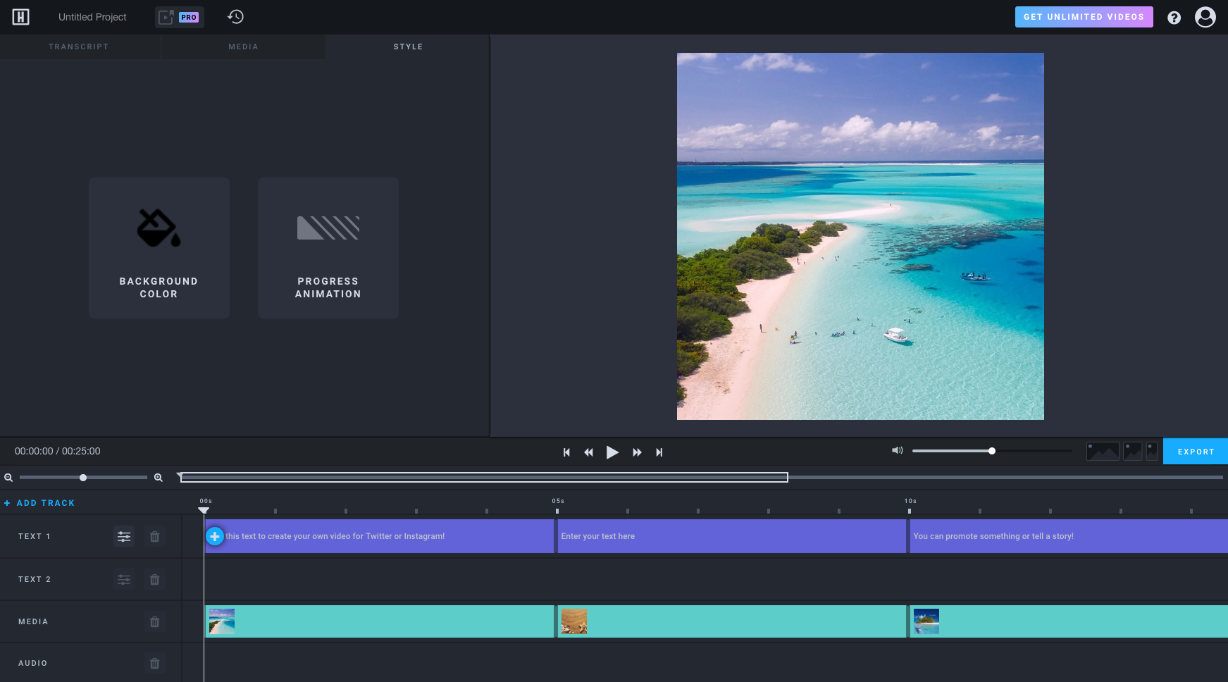 headliner video editor screenshot