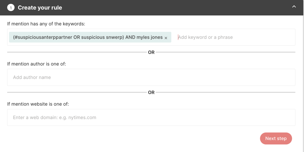 Setting up an automated action for myles jones in determ